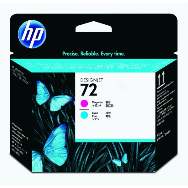 HP Druckkopf magenta +cyan 72 C9383A