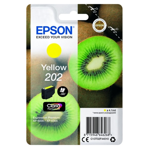 Epson Tintenpatrone gelb 202 C13T02F44010
