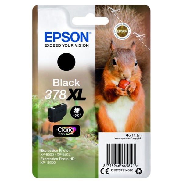 Epson Tintenpatrone schwarz 378XL C13T37914010