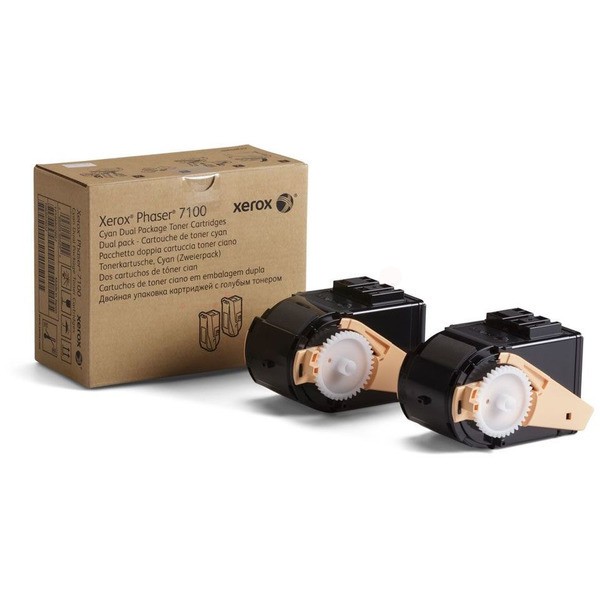 Xerox Toner-Kit cyan Doppelpack  106R02602
