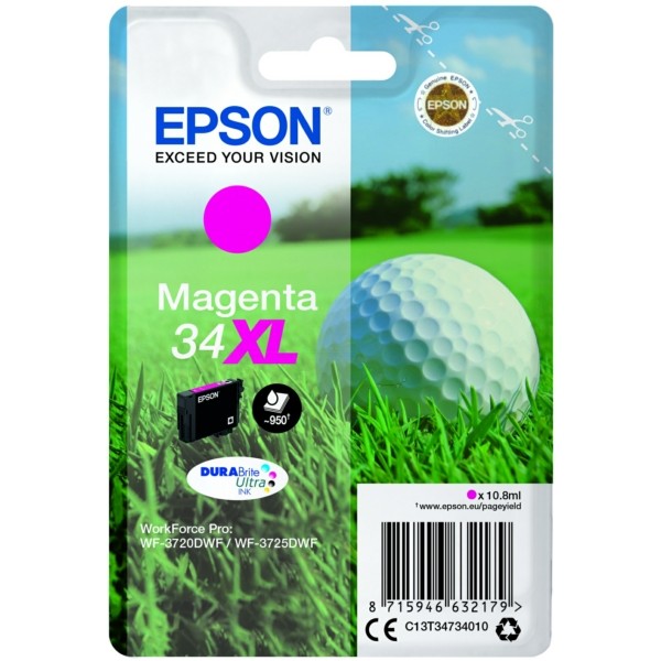 Epson Tintenpatrone magenta 34XL C13T34734010