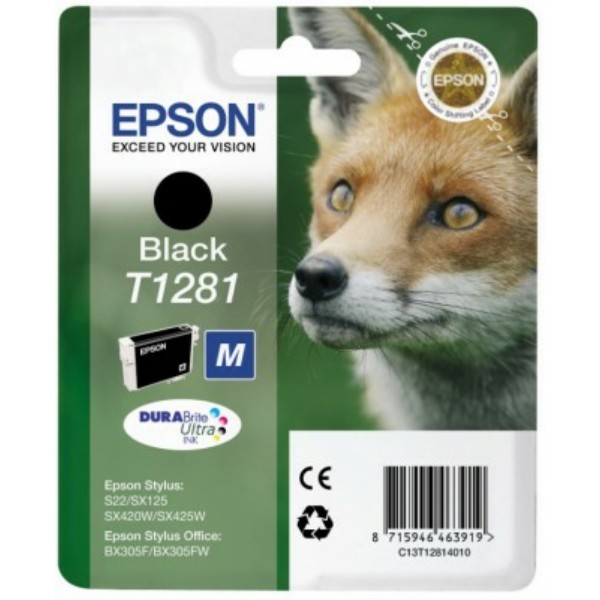 Epson Tintenpatrone schwarz T1281 C13T12814011