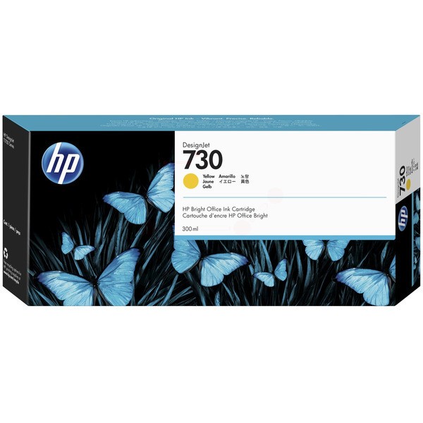 HP Tintenpatrone gelb 730 P2V70A