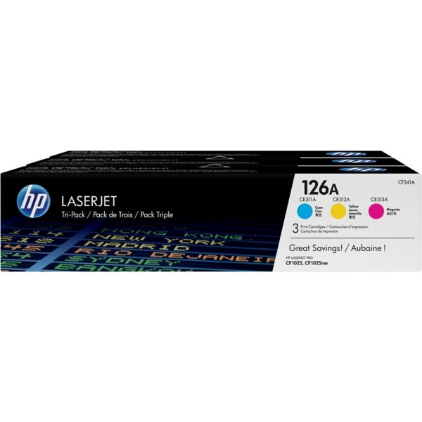 HP Toner Rainbow-Kit (c,m,y) 126A CF341A