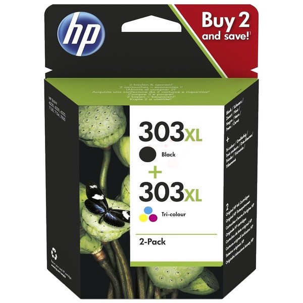 HP Druckkopfpatrone Multipack schwarz + color 303XL 3YN10AE