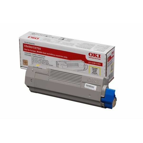 OKI Toner gelb  43872305