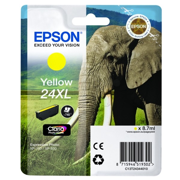 Epson Tintenpatrone gelb 24XL C13T24344010
