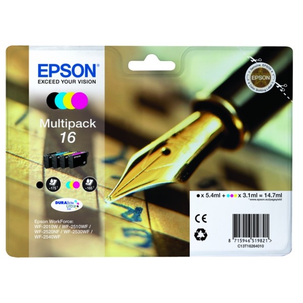 Epson Tintenpatrone MultiPack Bk,C,M,Y 16 C13T16264010
