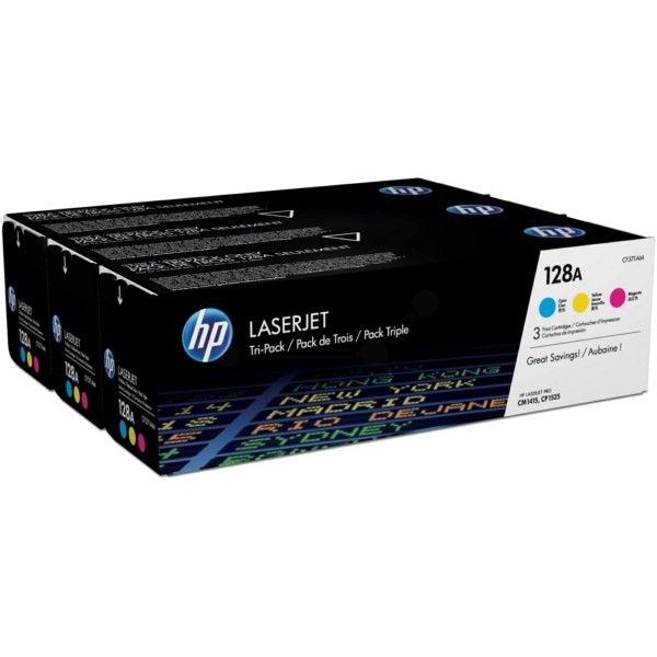 HP Toner MultiPack C,M,Y 128A CF371AM