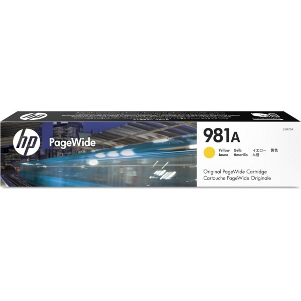 HP Tintenpatrone gelb 981A J3M70A