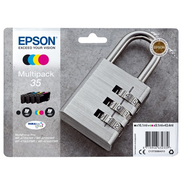 Epson Tintenpatrone MultiPack Bk,C,M,Y 35 C13T35864010