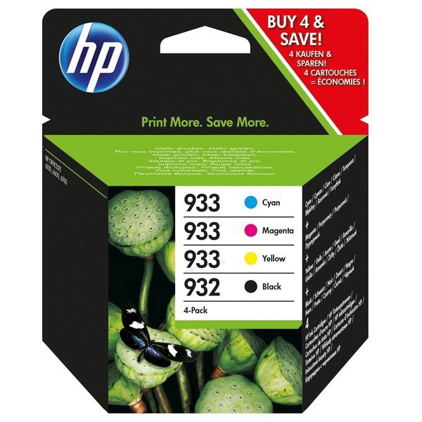 HP Tintenpatrone MultiPack Bk,C,M,Y 932/933 6ZC71AE