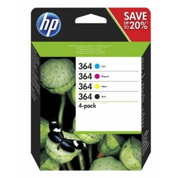 HP Tintenpatrone MultiPack Bk,C,M,Y 364 N9J73AE