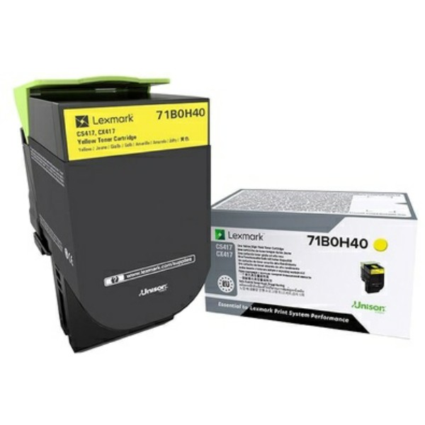 Lexmark Tonerkartusche gelb  71B0H40