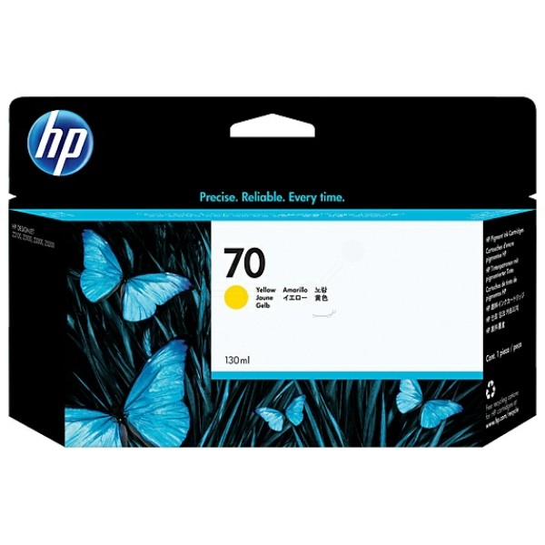 HP Tintenpatrone gelb 70 C9454A