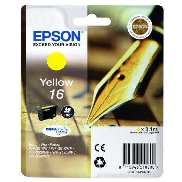 Epson Tintenpatrone gelb 16 C13T16244010