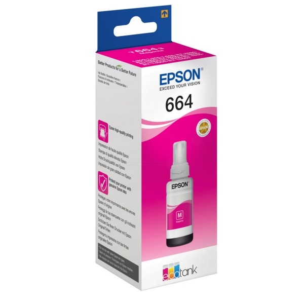 Epson Tintentank magenta T6643 C13T66434A