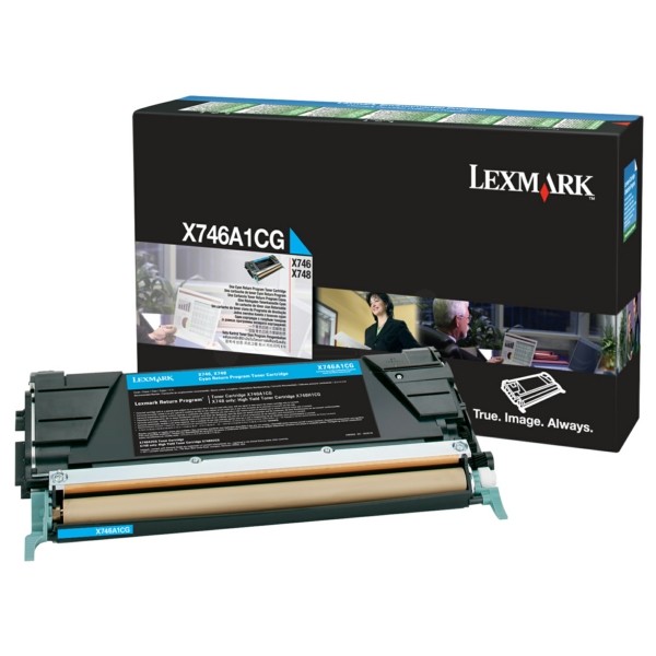 Lexmark Tonerkartusche cyan return program  X746A1CG