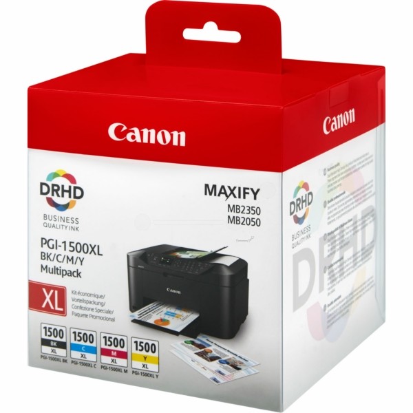Canon Tintenpatrone MultiPack Bk,C,M,Y PGI-1500 XLCMYBK 9182