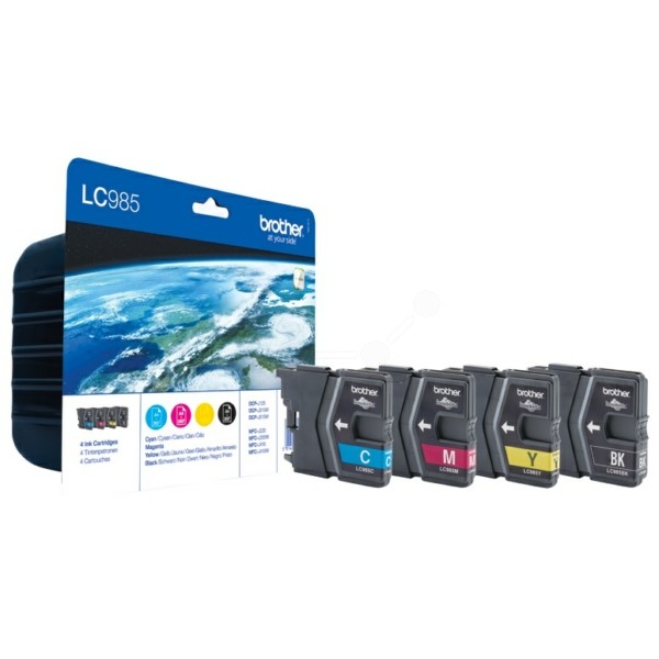 Brother Tintenpatrone MultiPack Bk,C,M,Y  LC985VALBP
