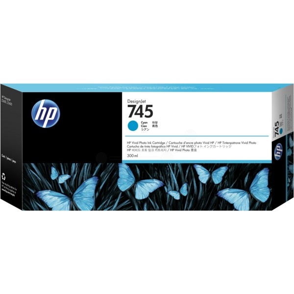 HP Tintenpatrone cyan 745 F9K03A