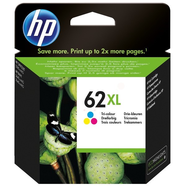 HP Druckkopfpatrone color 62XL C2P07AE