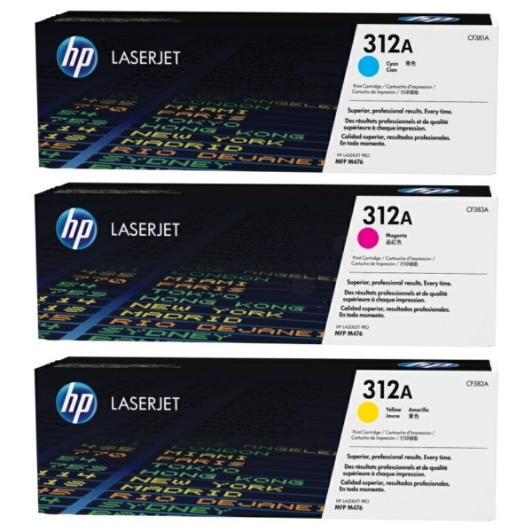 HP Tonerkartusche MultiPack cyan magenta gelb 312A CF440AM