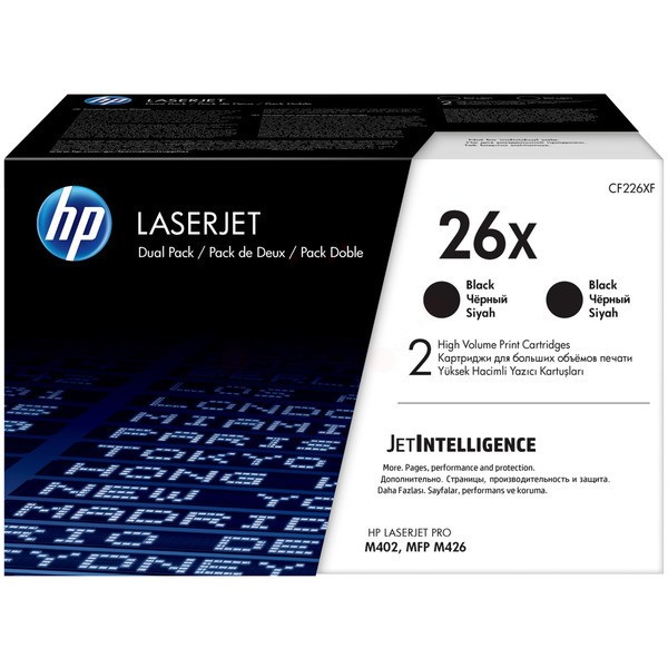HP Tonerkartusche Doppelpack 26X CF226XD
