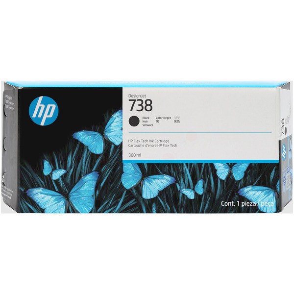 HP Tintenpatrone schwarz 738 498N8A