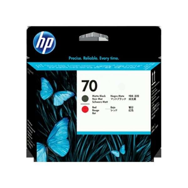HP Druckkopf schwarz matt +rot 70 C9409A