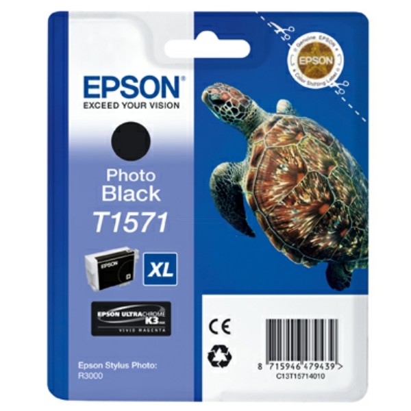 Epson Tintenpatrone schwarz Foto T1571 C13T15714010