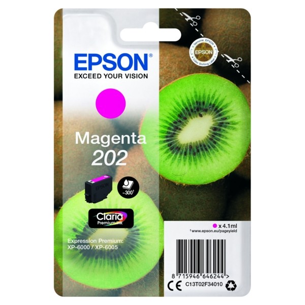 Epson Tintenpatrone magenta 202 C13T02F34010