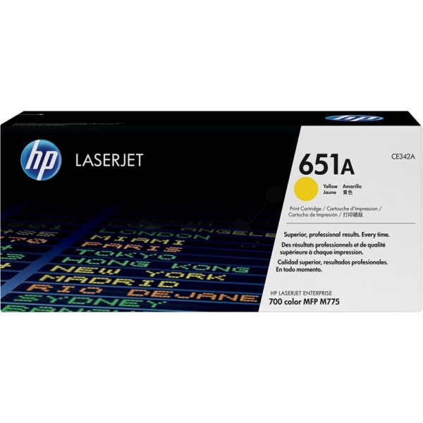 HP Tonerkartusche gelb 651A CE342A