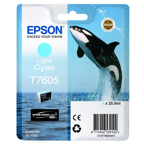 Epson Tintenpatrone cyan hell T7605 C13T76054010