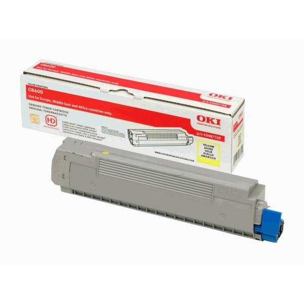 OKI Toner gelb  43487709