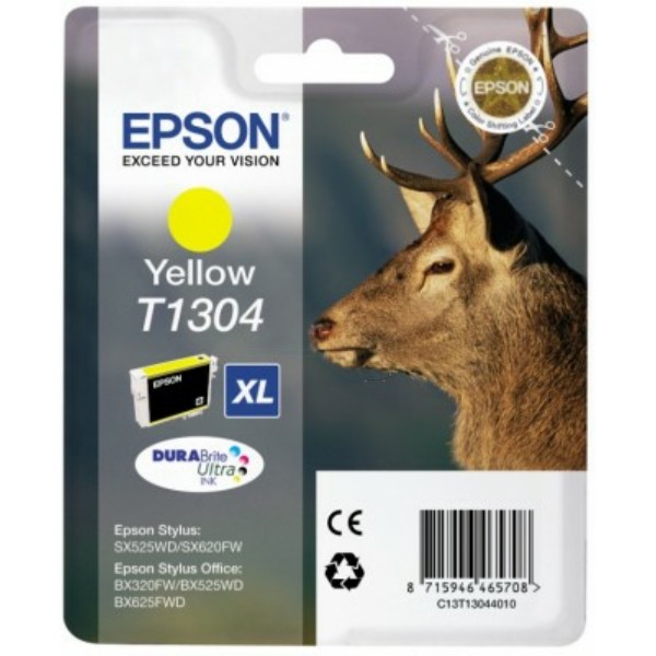 Epson Tintenpatrone gelb XL T1304 C13T13044010