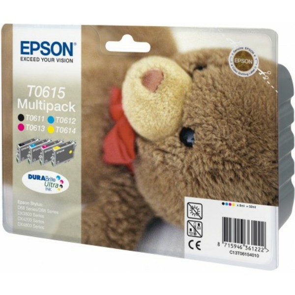 Epson Tintenpatrone MultiPack Bk,C,M,Y T0615 C13T06154010