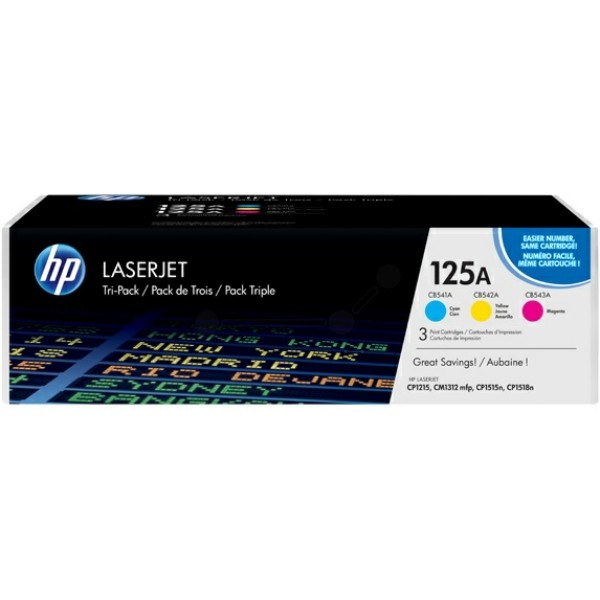 HP Tonerkartusche MultiPack C,M,Y 125A CF373AM