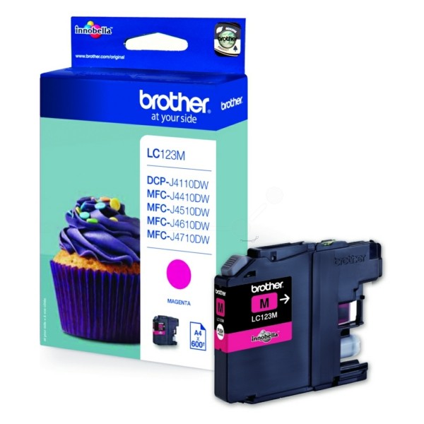 Brother Tintenpatrone magenta  LC123M