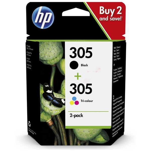 HP Druckkopfpatrone Multipack schwarz + color 305 6ZD17AE