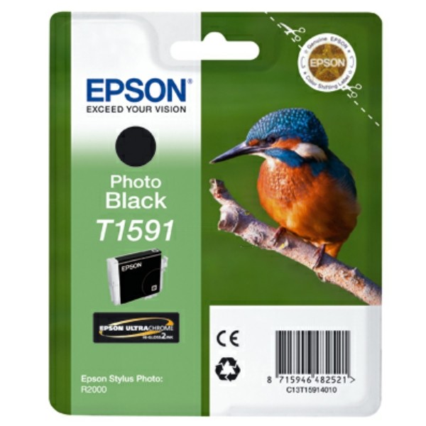 Epson Tintenpatrone schwarz Foto T1591 C13T15914010