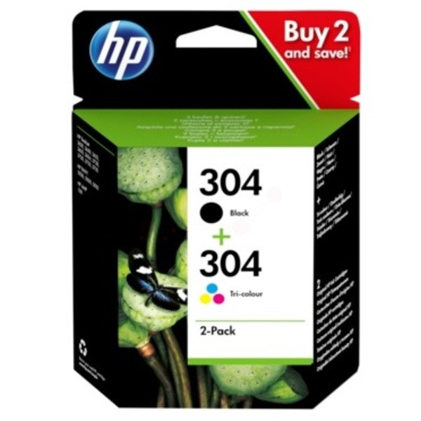 HP Druckkopfpatrone Multipack schwarz + color 304 3JB05AE