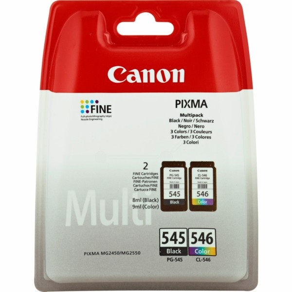 Canon Druckkopfpatrone Multipack schwarz + color PG-545 CL 5