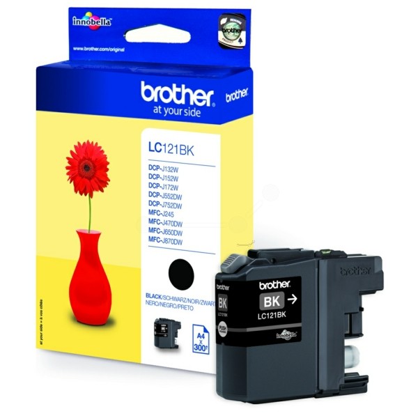 Brother Tintenpatrone schwarz  LC121BK
