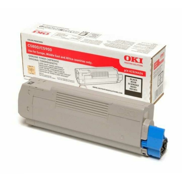 OKI Toner schwarz  43324424