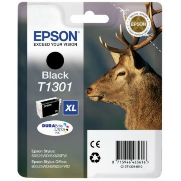 Epson Tintenpatrone schwarz XL T1301 C13T13014010