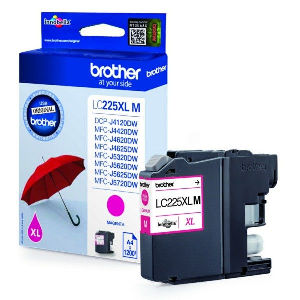 Brother Tintenpatrone magenta  LC225XLM