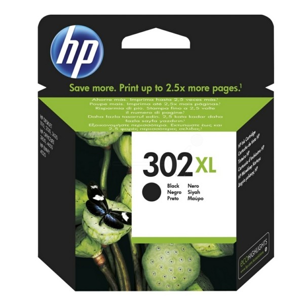 HP Tintenpatrone schwarz High-Capacity 302XL F6U68AE